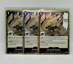 Ground Death Rare (x3) OP14-096 Playset English NM One Piece TCG - Image 1