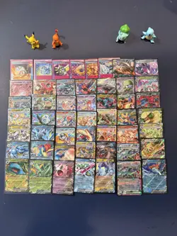Pokemon Card Lot 50 ALL SLEEVED DOUBLE RARE EX Modern Sets - Image 1