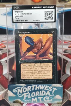 MTG Raw Card - CGC Certified Authentic - Legends - Imprision (Italian) - Image 1