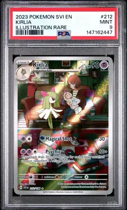 PSA 9 - 2023 POKEMON SVI EN-SCARLET & VIOLET 212 KIRLIA ILLUSTRATION RARE - Image 1