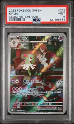 2023 POKEMON SVI EN-SCARLET & VIOLET ILLUSTRATION RARE #212 KIRLIA PSA 9 - Image 1