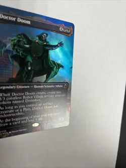 Doctor Doom Borderless Foil Superheroes Card #0336 MTG LP - Image 2