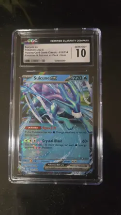 Suicune ex 010/034 Trading Card Game Classic Holo - Image 1