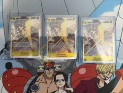 Bandai One Piece Card Game EB04 Borsalino Special Foil EB04-058 3-Card Lot - Image 1