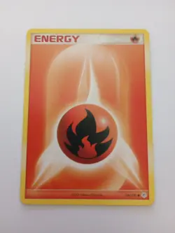 Fire Energy 124/130 Pokemon Card Diamond And Pearl HP - Image 1