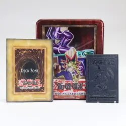 Yu-Gi-Oh! Vintage Joey Tin With Mattel Card and Playmat - Image 1