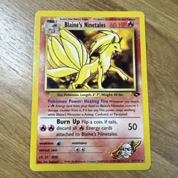 Pokemon Card - Blaine's Ninetales Gym Challenge 21/132 Rare Non Holo - Image 1