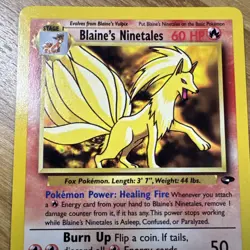 Pokemon Card - Blaine's Ninetales Gym Challenge 21/132 Rare Non Holo - Image 2