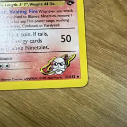 Pokemon Card - Blaine's Ninetales Gym Challenge 21/132 Rare Non Holo - Image 5