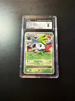 2009 Shaymin LV.X Platinum Holo Pokemon Card 127/127 CGC 8 *SCRATCHES ON SLAB* - Image 1