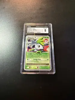 2009 Shaymin LV.X Platinum Holo Pokemon Card 127/127 CGC 8 *SCRATCHES ON SLAB* - Image 2
