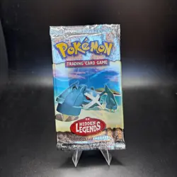 2004 Pokemon Card Game (TCG) - ex HIDDEN LEGENDS - Empty Booster Pack Wrapper - Image 1