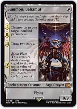 NM Regular - Summon: Bahamut - Magic the gathering: Final Fantasy - Free Ship - Image 1
