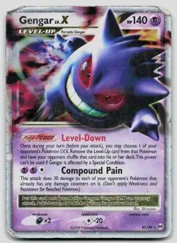 Gengar Lv.X 97/99 Arceus Pokemon DMG - Image 1