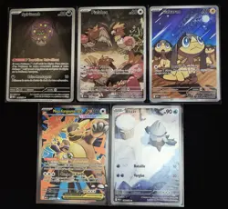 Lots Cartes Pokemon Fr - 4 AR Mega Evolution ME1 & Mega Kangourex Ex Full Art SR - Image 1