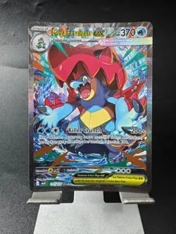 Pokemon Indonesia TCG Mega Feraligatr EX SIR MA4 172/123 SAR - Image 1