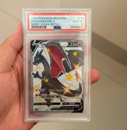 Pokemon Indonesia Charizard V VMAX FA Full Art Shiny SWSH 234/159 SSR PSA 10 - Image 1