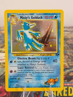 Pokemon TCG - Misty's Golduck 12/132 Gym Challenge Holo Rare NM - Image 1
