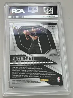 2024 Prizm STEPHON CASTLE #234 Premium Factory Set Rookie RC /150 Spurs - Image 2