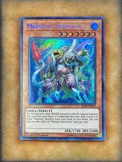 Yugioh Mermail Abyssteus BLLR-EN051 Secret Rare 1st Ed NM - Image 1