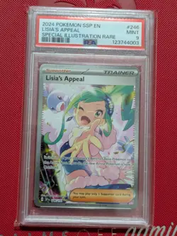 PSA 9 - Lisia's Appeal - 246/191 - Surging Sparks - SIR - Pokemon TCG Card - Image 1