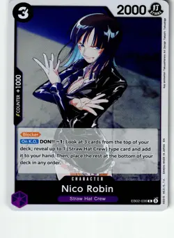 Nico Robin EB02-036 Rare Extra Booster: Anime 25th Collection One Piece LP - Image 1