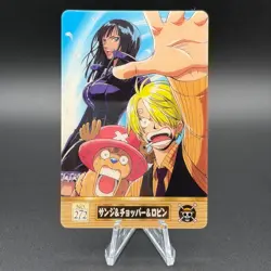 Sanji Robin Chopper One Piece Gummy Card Promo No.272 Bandai Japanese S382-49 - Image 1