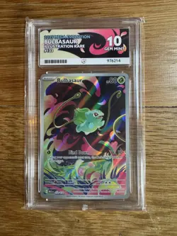 Bulbasaur mega evolution 133/132 ace 10 Perfect sub grade Pokemon TCG - Image 1