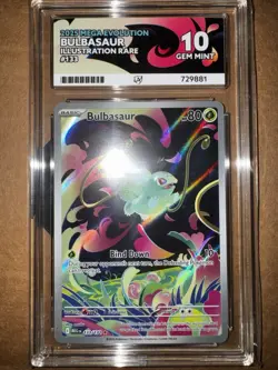 Pokemon TCG Bulbasaur Mega Evolution Illustration Rare Card 133/132 ACE 10 - Image 2