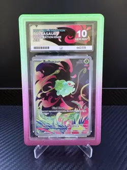 Pokemon TCG Bulbasaur Card Mega Evolution 133/132 Ace 10 perfect sub grades - Image 1