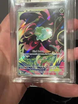 Pokemon TCG Bulbasaur 133/132 Graded Secret Rare Mega Evolution ACE Gem Mint 10 - Image 2