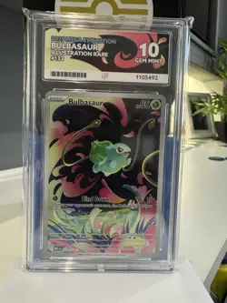 Pokemon TCG Bulbasaur 133/132 Graded Secret Rare Mega Evolution ACE Gem Mint 10 - Image 1