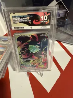 Pokemon TCG Mega Evolution Bulbasaur Card 133/132 Illustration Rare ACE 10 - Image 1