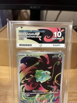 Pokemon TCG Bulbasaur Mega Evolution 133/132 ACE 10 Gem Mint - Image 5