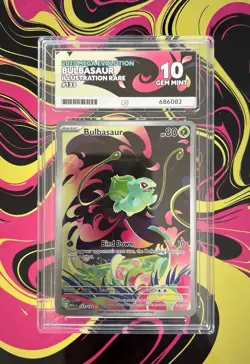 Pokemon TCG Mega Evolution Bulbasaur Card 133/132 Illustration Rare Ace 10 - Image 1
