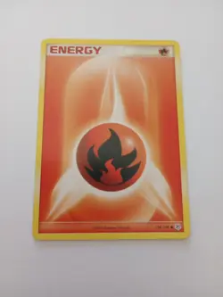 Fire Energy 124/130 Pokemon Card Diamond And Pearl LP/MP - Image 1