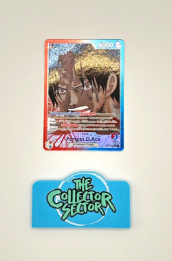 OP13-002 Portgas D Ace (Alt Art Leader) ONE PIECE Card TCG NM English - Image 1