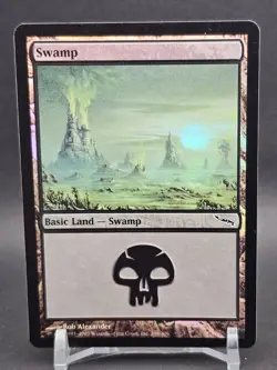 MTG - Mirrodin - Swamp #296 - Foil - NM Free Shipping + Tracking!! - Image 1