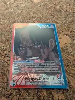 One Piece TCG Portgas. D. Ace OP13-002 Leader Alt Art English - Image 1