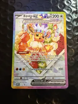 Pokemon TCG Eevee EX 174 Prismatic Evolutions Black Star Promo Card - Image 1