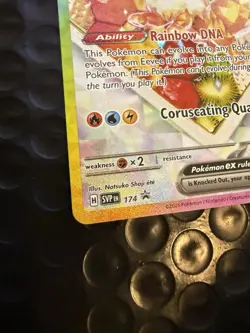 Pokemon TCG Eevee EX 174 Prismatic Evolutions Black Star Promo Card - Image 2