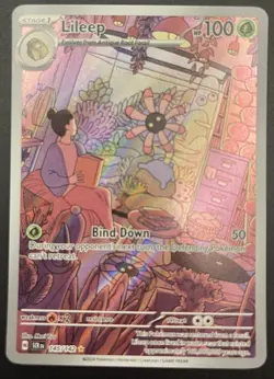 Pokemon TCG Lileep Card Stellar Crown Illustration, Card 145/142 - Image 1