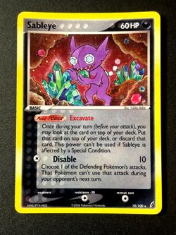 Sableye 10/100 Holo Crystal Guardians MP Card - Image 1