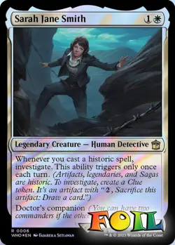 Sarah Jane Smith 0006 MTG WHO Rare NP Foil - Image 1