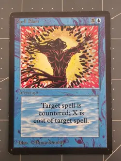 MTG ⭐ Beta Edition ⭐ Spell Blast ⭐ Vintage Legacy ⭐ - Image 1