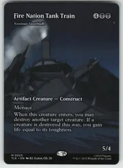 MTG Fire Nation Tank Train - Noxious Gearhulk (Borderless) Normal Avatar TLE #25 - Image 1