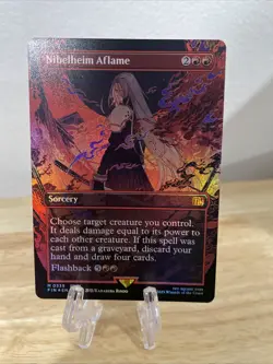 MTG Nibelheim Aflame Borderless FOIL #0339 Final Fantasy Mythic NM/M - Image 1