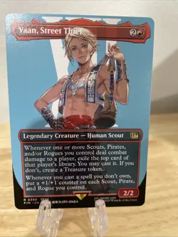 MTG Vaan, Street Thief Borderless Regular #0390 Final Fantasy Rare NM/M - Image 1