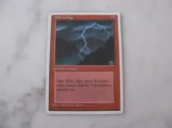 MTG - LIGHTNING BOLT - BLITZSCHLAG Terza/Quarta Edizione GER 1995 - Image 1