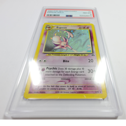 2001 PSA NM MT 8 - Pokemon Neo Discovery 1/75 Espeon Holo Card #61467B - Image 2